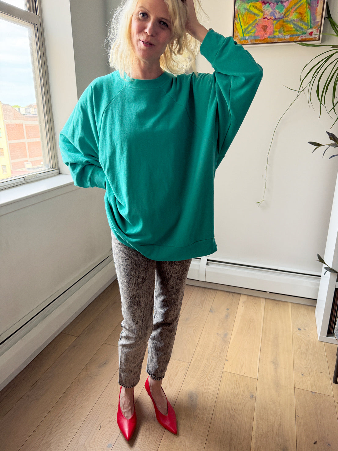 Bradford Summer Sweatshirt - Loud Teal