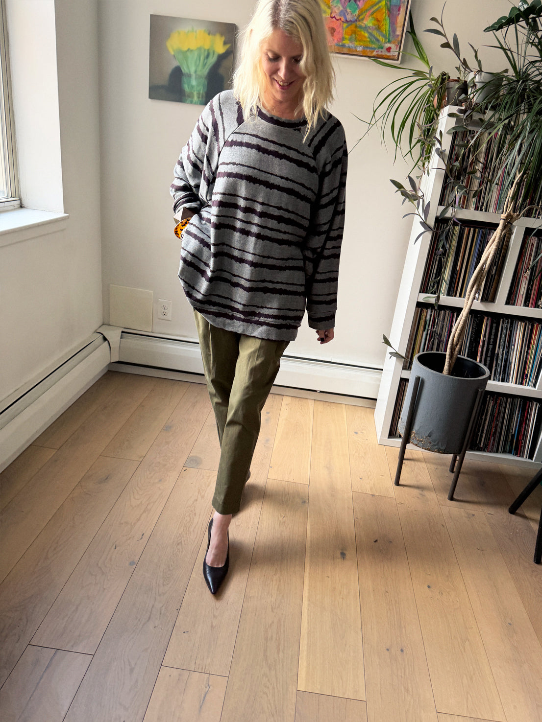 Bradford Summer Sweatshirt - Grey Wicked Stripe