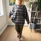 Bradford – Grey Wicked Stripe sweatshirt, front view