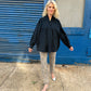 Riley Jacket Top - Black