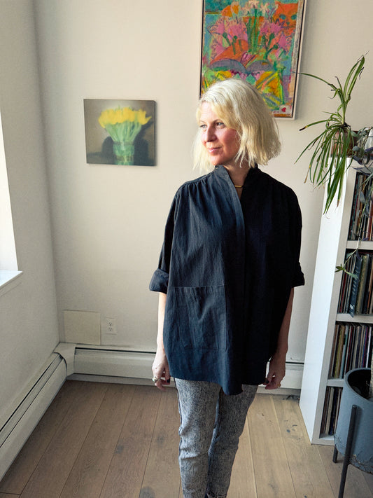 Riley Jacket Top - Black