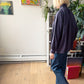 Riley Jacket Top - GreyBlue Plaid