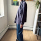 Riley Jacket Top - GreyBlue Plaid