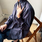 Riley Jacket Top - GreyBlue Plaid