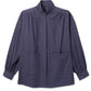 Riley Jacket Top - GreyBlue Plaid