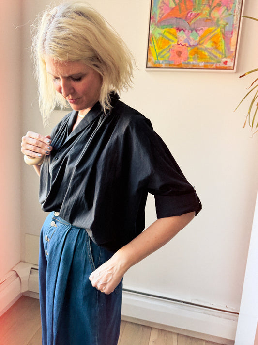 Wylie Button Down - Black