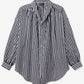 Wylie Button Down Shirt - BW Stripe